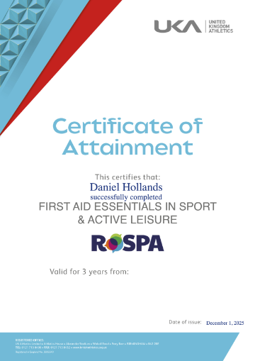 First Aid Essentials in Sport & Active Leisure